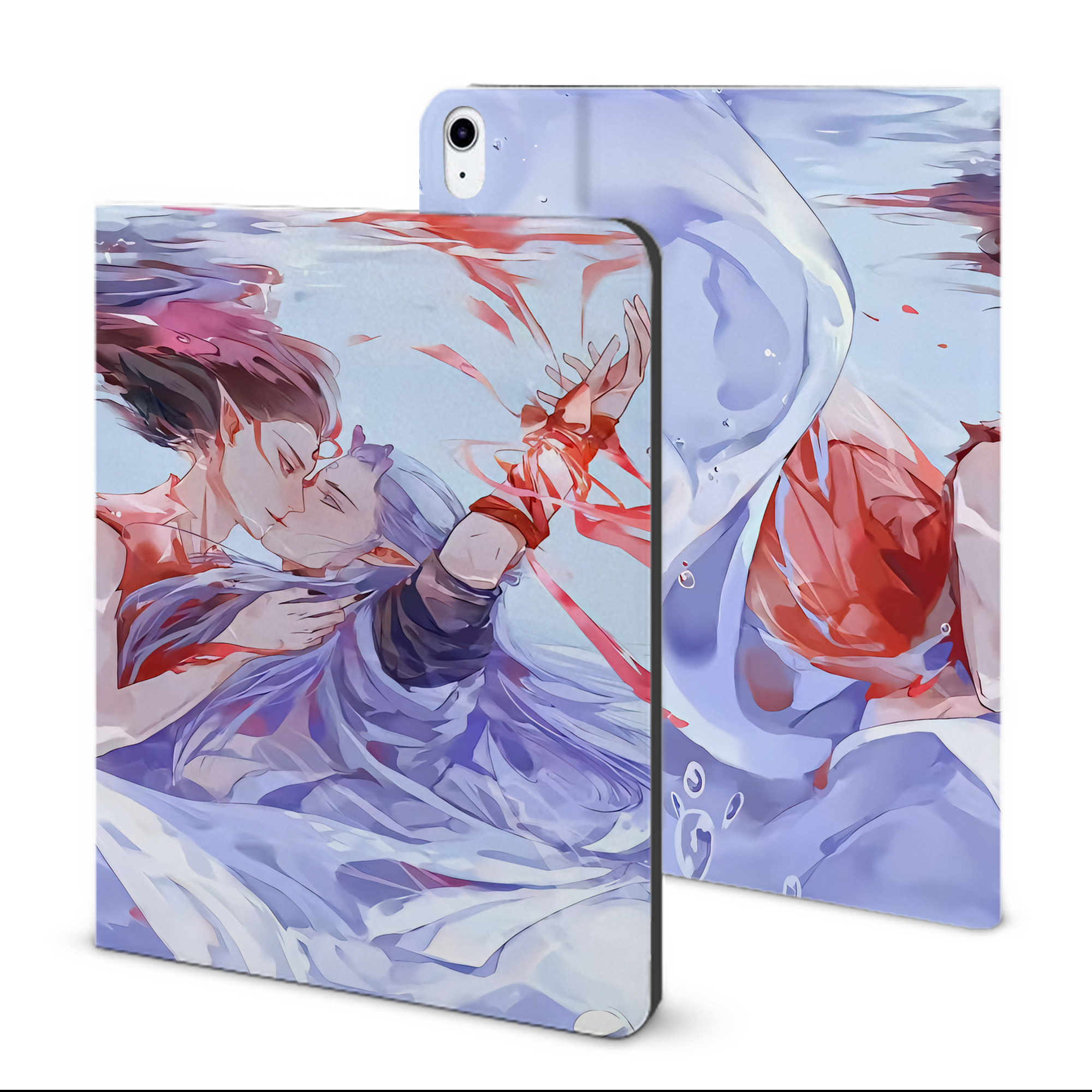 （画像用） Ne Zha 2 ナタ 魔童の大暴れ IPad ケース ブック型 PUレザー TPU 耐衝撃 軽量 薄型 ペン収納なし 全面保護 IPad 各モデル対応